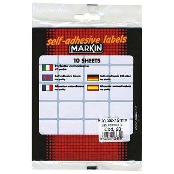 Etikete slep  28x19 mm pk10L Markin 10023 blister