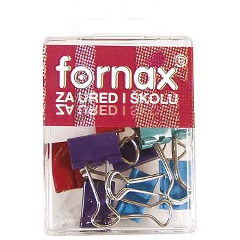 Kvačice za papir 19 mm pk10 Fornax BC-30 sortirano blister