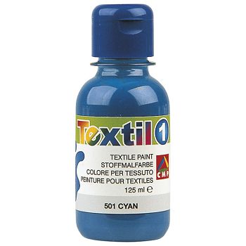 Boja tempera za tekstil 125ml Primo 410TX125501 plava cyan