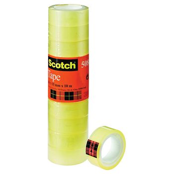 Traka ljepljiva 15 mm/33m pk10 Scotch 508 3M.prozirna