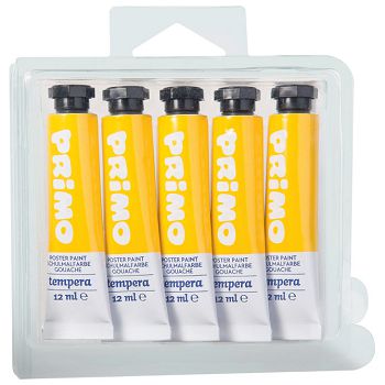 Boja tempera 12ml aluminijska tuba pk5 Primo 440TRA201 žuta blister