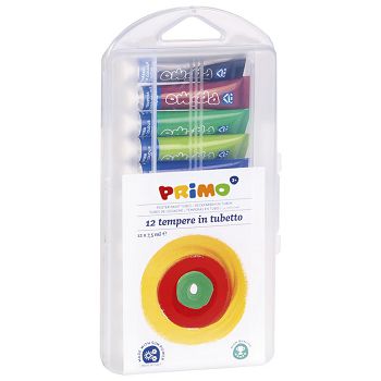 Boja tempera  7,5ml aluminijska tuba 12boja/poly Primo 245T12PP blister