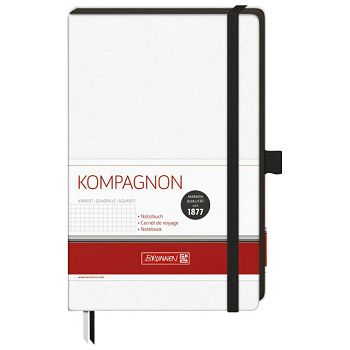 Notes A5 karo 96L  80g šamoa s gumicom Kompagnon Brunnen 10-55928 05 bijeli