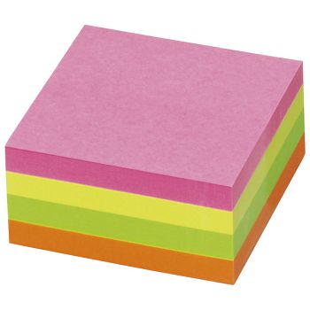 Blok samoljepljiv kocka 50x50 mm 240L Global Notes 5658-39 neon sortirano
