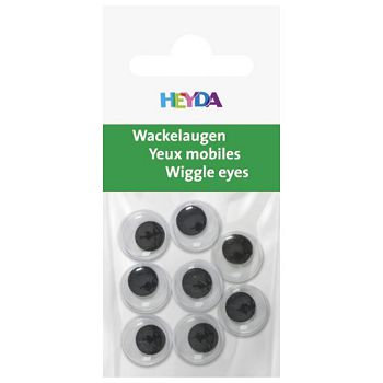 Oči pomične 12 mm samoljepljive pk8 Heyda 20-48881 12 blister