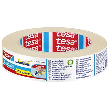 Traka ljepljiva krep 25 mm/50m Standard eko Tesa 5086