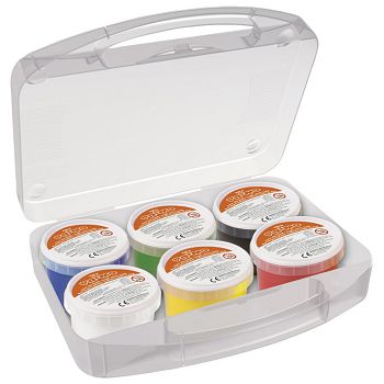 Boja tempera za ruke 100g u čaši 6boja za tekstil Primo 228TXD100SP