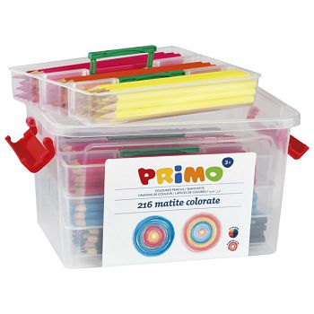 Boje drvene  216boja (18x12boja) u pp kutiji Primo 507MAT216