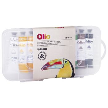 Boje uljne u tubi 18mlx10boja pp kutija Primo 425TO10P blister
