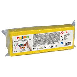 Plastelin 550g + plastični nožić Primo 261CP550201 žuti