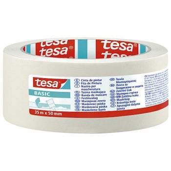 Traka ljepljiva krep 50 mm/35m Basic Tesa 58594