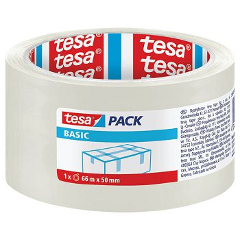 Traka ljepljiva 50 mm/66m akrilna Hot Melt Basic Tesa 58570 prozirna