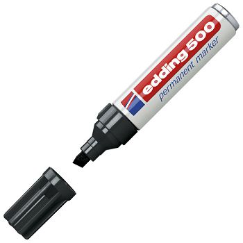 Marker permanentni 2-7mm Edding 500 crni