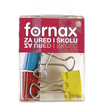 Kvačice za papir 25 mm pk4 Fornax BC-31 sortirano blister