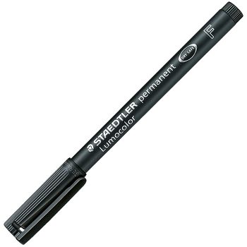 Marker permanentni 0,6 mm reciklirani Lumocolor Staedtler 318-9 crni