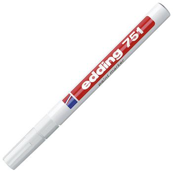 Marker permanentni lakirajući 1-2 mm Edding 751 bijeli