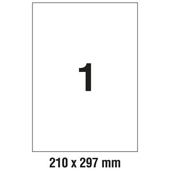 Etikete ILK 210x297 mm pk100L Zweckform 3478