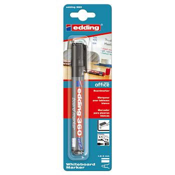 Marker za bijelu ploču 1,5-3mm Edding 360/1 crni blister