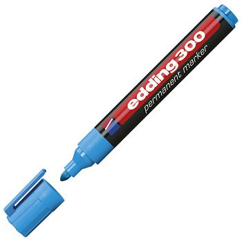 Marker permanentni 1,5-3 mm okrugli vrh Edding 300 svijetloplavi