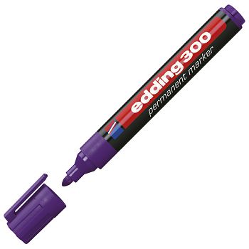 Marker permanentni 1,5-3 mm okrugli vrh Edding 300 ljubičasti