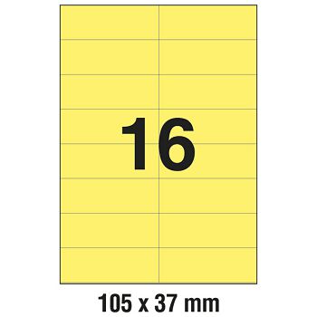 Etikete ILK 105x37 mm pk100L Zweckform 3455 žute