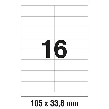 Etikete ILK 105x33,8 mm pk100L Zweckform 3665!!