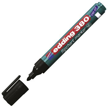 Marker Flipchart 1,5-3 mm Edding 380 crni