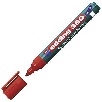 Marker Flipchart 1,5-3 mm Edding 380 crveni