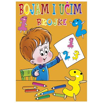 Bojanka A4 16 listova "Bojam i učim brojeve" Grafotisak