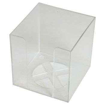 Blok kocka pvc  9,2x9,2x9,5 cm - prazna Fornax prozirna
