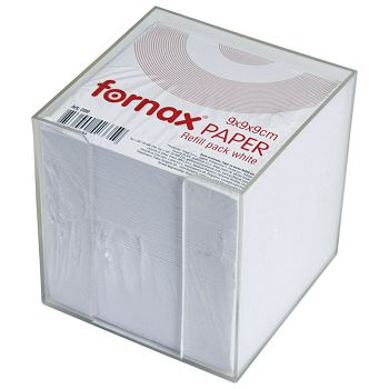 Blok kocka pvc  9,2x9,2 cm s papirom bijelim Fornax