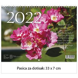 Kalendar "Cvijeće 2023" 13 listova, spirala