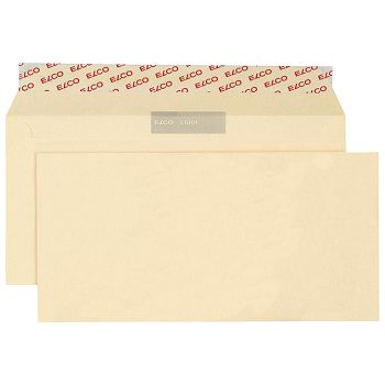 Kuverte u boji 11x23 cm strip pk25 Elco bež