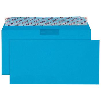 Kuverte u boji 11x23 cm strip pk25 Elco plave