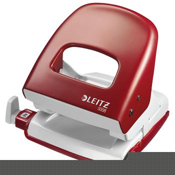 Bušač 2 rupe do  30 listova Leitz 50080025 crveni