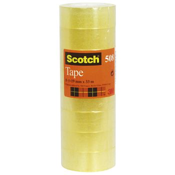 Traka ljepljiva 19 mm/33m pk8 Scotch 508 3M.prozirna