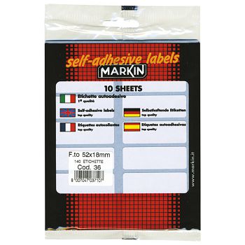 Etikete slep  52x18 mm pk10L Markin 10036 blister