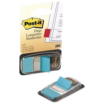 Zastavica 25,4x43,2 mm 50L Post-it 3M.680-23 svijetloplava blister