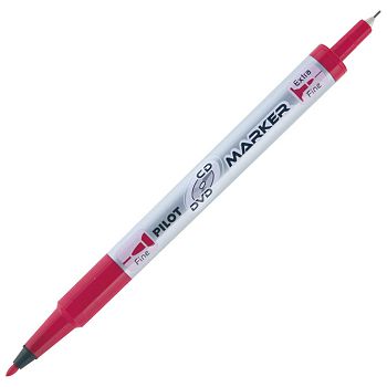 Marker za CD/DVD permanentni obostrani 0,4-0,7mm Twin Marker Pilot SCA-TMCD-R crveni 