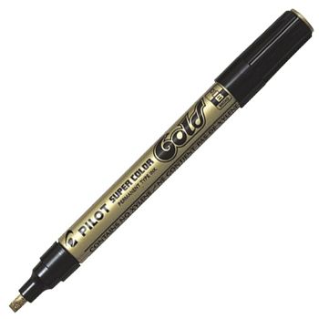Marker permanentni 2-4 mm klinasti vrh Super Color Pilot SC-G-B zlatni
