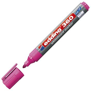 Marker za bijelu ploču 1,5-3 mm Edding 360 rozi