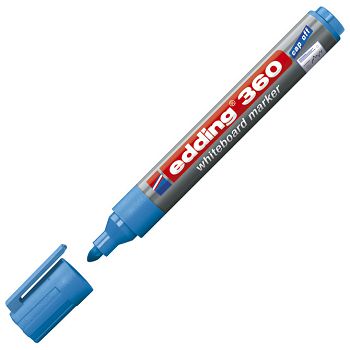 Marker za bijelu ploču 1,5-3mm Edding 360 svijetlo plavi
