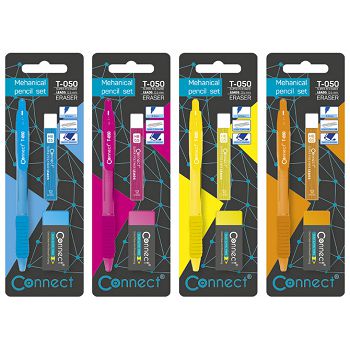 Olovka tehnička 0,5 mm grip T-050+mine+gumica Connect sortirano blister