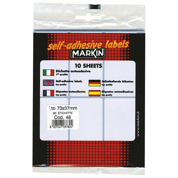 Etikete slep  73x37 mm pk10L Markin 10048 blister