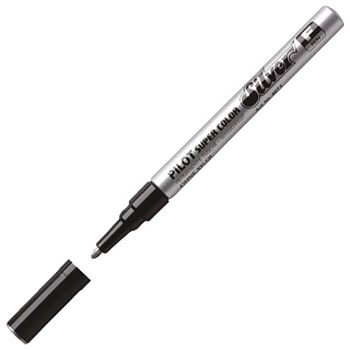 Marker permanentni 1 mm okrugli vrh Super Color Pilot SC-S-F srebrni