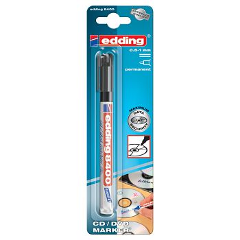 Marker za CD/DVD permanentni 0,5-1mm Edding 8400/1 crni blister