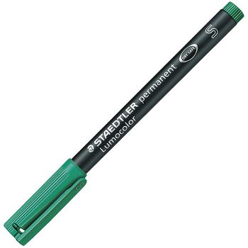 Marker permanentni 0,4 mm reciklirani Lumocolor Staedtler 313-5 zeleni
