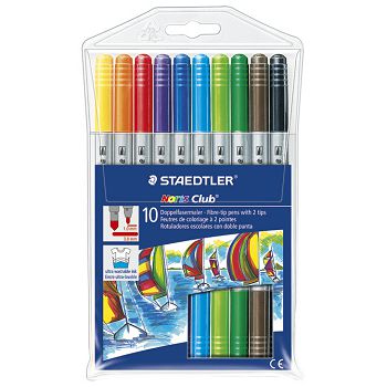 Flomaster školski  10boja obostrani Noris Staedtler 320 NWP10 (zamjena 000058363)!!