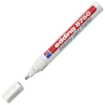 Marker industrijski lakirajući 2-4 mm Edding 8750 bijeli