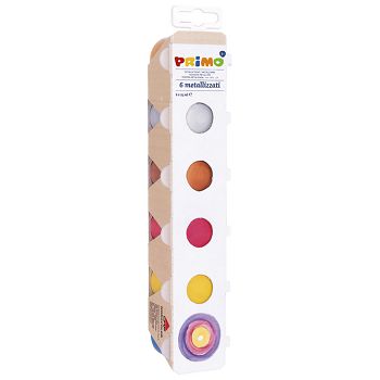 Boja tempera gvaš 25ml u čaši 6boja Primo 231TM6E metalik